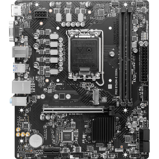 MSI Pro B760M-E DDR4 Gaming Computer La placa base admite CPU 13490F/14400F/13400F (Intel B760/LGA 1700)