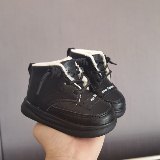 Sweet Chengzhi Winter Big Cotton Chaussures bébé plus velours Boots de neige épaissi des chaussures de coton hommes et femmes chaussures de bébé chaussures d'enfants Version de tendance imperméable