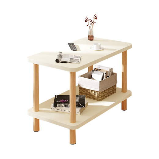 Table d'appoint Feiwang Tengda, table basse, armoire latérale, armoire d'angle, petite table, canapé latéral simple, petite couche multifonction de rangement à double couche