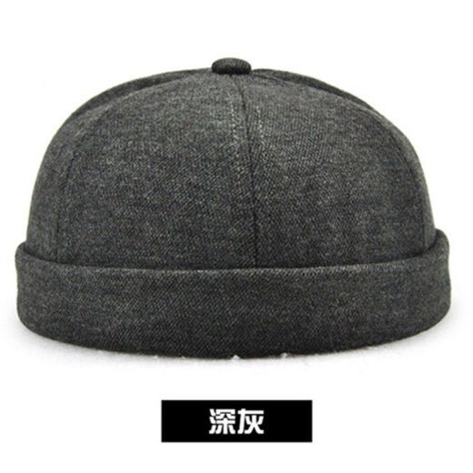 Fun Landlord Hat Men's Spring and Autumn Melon Skin Hat Men's Landlord Hat Women's Trendy Brand Middle-aged and Elderly Retro Hip-Hop Noble Flip-Flip Yuppie Hat Watermelon Hat 15831 Dark Blue Can Adjust (56-60CM)