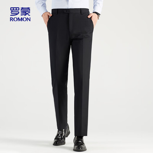 
ROMON (ROMON) trousers men's straight elastic spring and autumn middle-aged and young business work style professional trousers XK668L