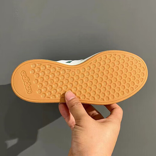 阿迪达斯（adidas）休闲鞋男女鞋2025夏季新款Grand Court Alpha 翻毛皮低帮情侣运动 IH6187绿色 42 (260mm)