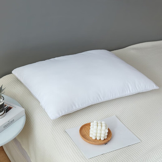 Mengjie Home Textiles Pillow Pillow Core Cervical Pillow Helps Sleep Hotel Pillow Single and Double Student Dormitory Antibacterial Fiber Pillow Middle Pillow High Pillow [Pair] Xinrou Seven-hole Antibacterial Fiber High Pillow
