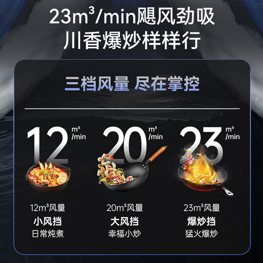 统帅抽油烟机家用超薄顶侧底五吸23m³大吸力7字型自清洁吸油烟机烟灶套装PL9721Q 【单烟机】顶侧底五吸+23m³大吸力