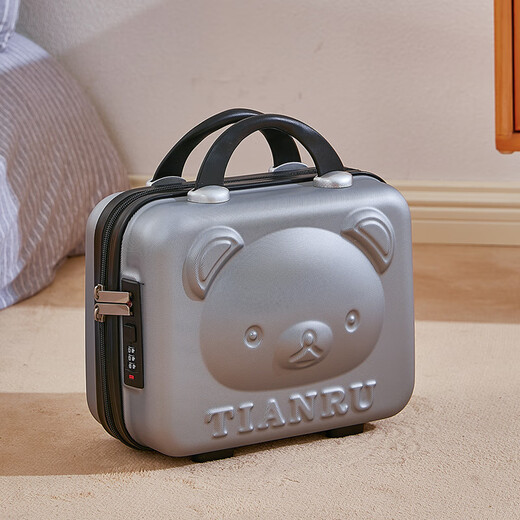Weird Planet Koffer 14-Zoll-Make-up-Box Souvenirs für Frauen 16 Little Bear Mini Password Box Handtasche Geschenkbox Neu 01 Red 16-Zoll