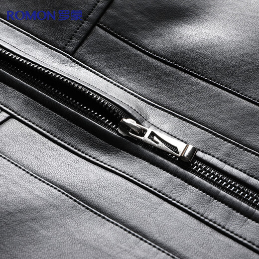 Luo Meng removable inner liner leather jacket men's velvet thickened winter leather jacket young and middle-aged casual dad jacket