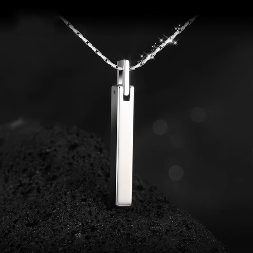 MZMZ platinum necklace men's pt950 platinum fashion decoration trendy temperament pendant double 12th birthday gift for girlfriend light luxury model-Hammer of Cupid Necklace (Platinum)