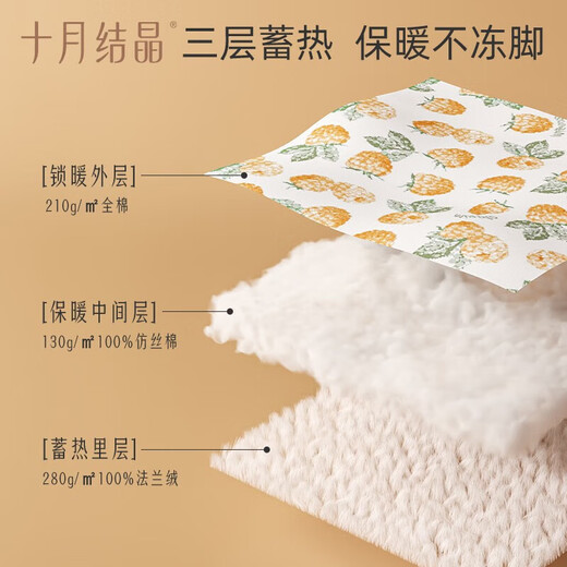 Octubre Crystal recién nacido Coun Copet Algodón Otoño e invierno Cubierta de pie para bebé masculino y femenino 0-12 meses Baby Sole Sole Ciervo Azul 0-6 meses