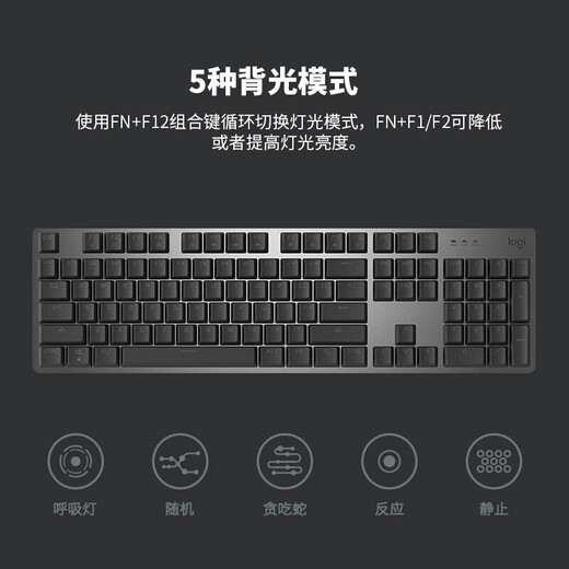 罗技（Logitech）K845机械键盘有线游戏键盘电竞办公全尺寸104键配列盘外设办公用品WF13A K845-悠米联名款 红轴