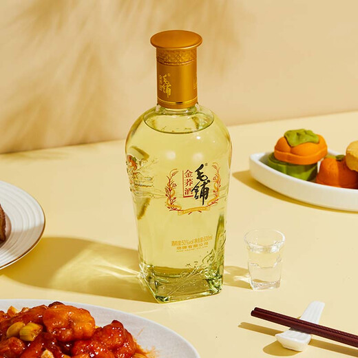 Jin brand Maopu tartary buckwheat wine herbal wine golden buckwheat 50 degrees 500ml*6 bottles full box New Year's Day gift