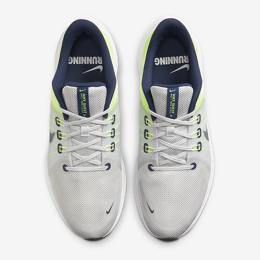 Nike (Nike) Sneakers Chaussures masculines Été Nouveau maillage respirant léger les chaussures occasionnelles absorbant les chocs de choc Da1105-003 DA1105-003 Grey Electronic Green 44