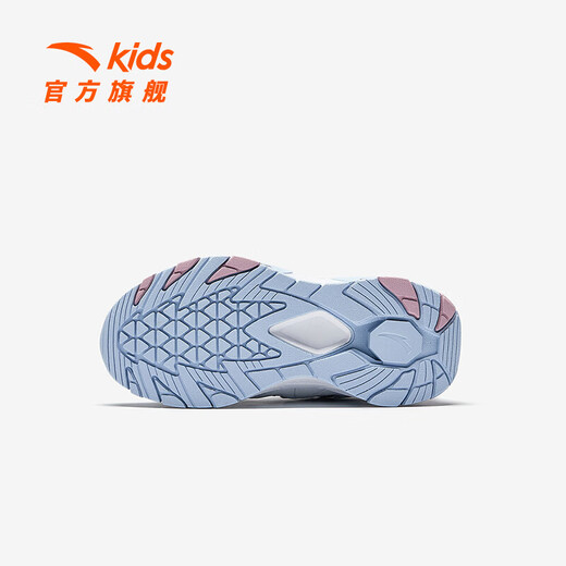 ANTA Children's Cotton Shoes Girls' Shoes 2025 Winter Plus Velvet Warm Knob Button Leather Top 4.0 Snow Cotton Boots Black/Anta White/Gray Purple-3 28