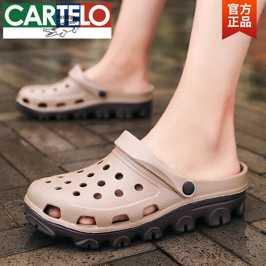 Cartelo Sandales de taille extra-large pour les chaussures de trous à double usage à double usage d'été et non glip