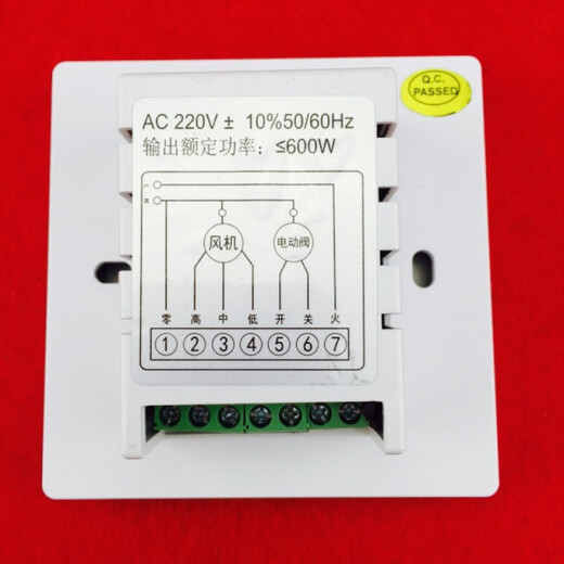 Thermostat Large LCD digital display temperature controller panel switch display type 86
