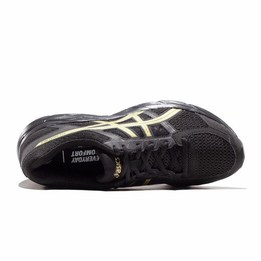 ASICS Men's Shoes Cushioned Breathable Running Shoes Sports Shoes Mesh Rebound Running Shoes GEL-CONTEND 4 Black/Gold 42