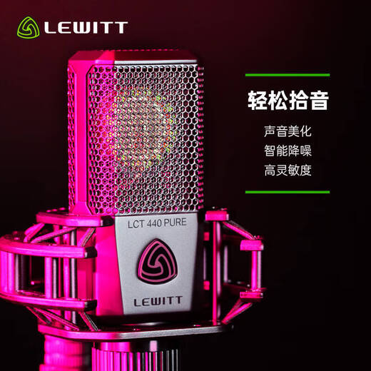 LEWITT LCT440PURE condenser microphone computer karaoke professional recording live broadcast microphone anchor equipment sound card set LEWITT LCT440+Aiken 4nanos set