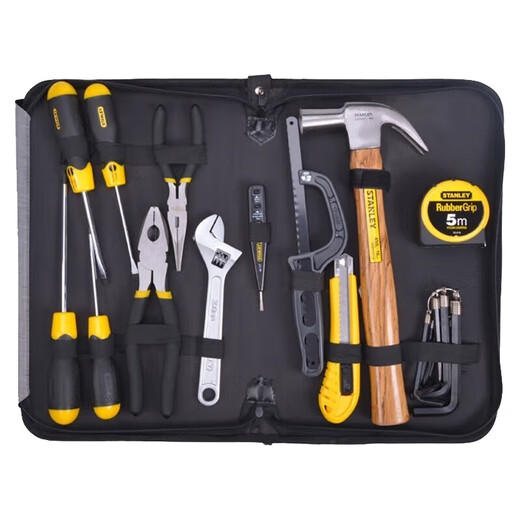 STANLEY Tool Set Household Screwdriver Wrench Pliers Hammer Industrial Hardware Repair Tool Kit 22-piece Set 92-010-23C