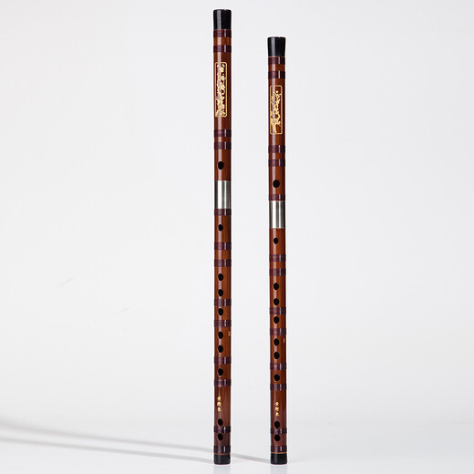 Huang Weidong's professional grade exam bitter bamboo plays flute for five years bitter bamboo plays flute bitter bamboo flute bamboo flute ancient bagpipe E-tune 2 double insert (carved style) + full set of accessories