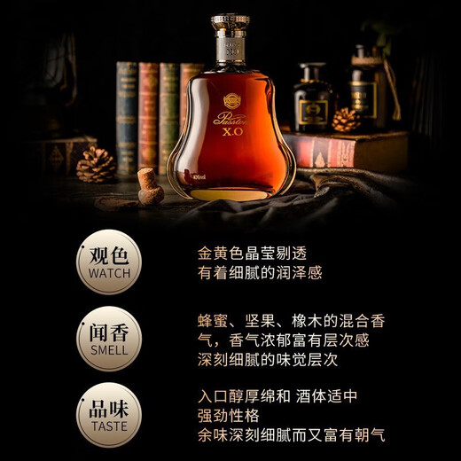 派斯顿法国进口洋酒白兰地XO40°烈酒礼盒金葫芦原酒进口 整箱装 700mL 6瓶