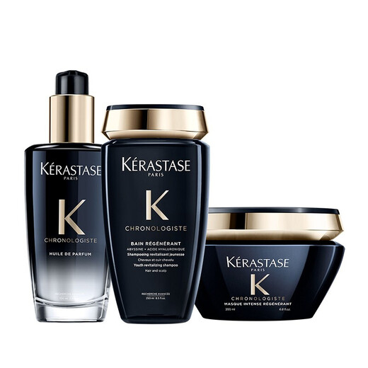 KERASTASE Black Diamond Source Shampoo Cleansing Soft Moisturizing Fenxiang Kashi Black Diamond Source Hair Caro Hair Caro Hair Mask Kashi Black Diamond Wash + Essential Oil 100ml + Hair Mask 200ml