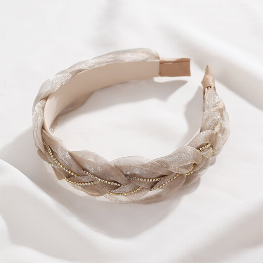 Chimera (CHIMERA) fashionable Korean hair band headband going out crushed hair face wash headband hair accessories headband hair apricot girl birthday gift