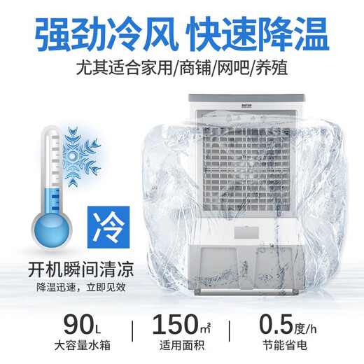 SAST (SAST) Industrial Air Conditioning Ventilator Kommerzielle Luftkühler -Kühllüfungslüfter Lüfter Elektrische Wasserkühlung Klimaanlagen Lüfter Out