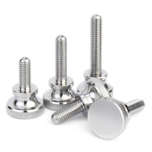 Jinchao 304 stainless steel high head knurled hand screw bolt screw slingshot hand screw screw M3M4M5M6M8M10 M4*10 (5 pieces