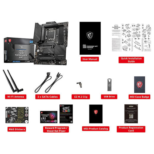 微星（MSI）MAG Z690 Tomahawk 游戏主板 支持DDR5内存 Wifi6