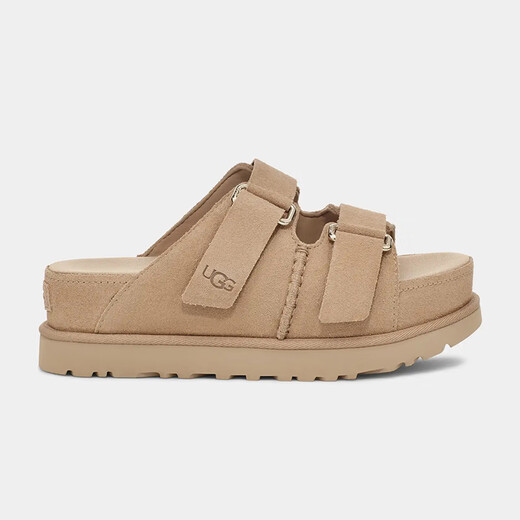 UGG women's shoes Goldenstar Hi new summer sandals, simple and versatile, lightweight and comfortable women's casual sandals, light brown Sand 36.5 US5.5