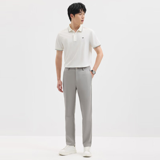 Seven Wolf [with mulberry silk] casual pants 2025 spring new product for men's Modal skin-friendly soft casual and easy-to-maintenance trousers 701 (khaki) 35