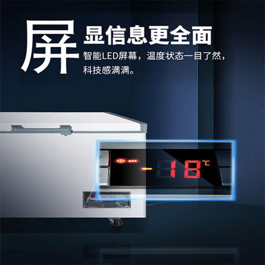 Royalstar Freezer Comercial Gran capacidad Gran capacidad Refrigerada Horizontal Horizontal Refrigerador Doble Puerta Refrigerada Freezer Freezer Doble Puerta Doble Gabinete Helador Gabinete de helado Gran Freezer Display Digital Temperatura Contra