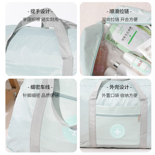 Sac de voyage facile Sac de rangement commercial grande capacité sac pliable sac double tissu ciel bleu