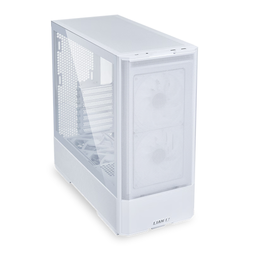 LIANLI联力鬼斧207机箱白色 ATX主板位/玻璃侧透/支持360水冷位/预置4把风扇/多面网孔面板