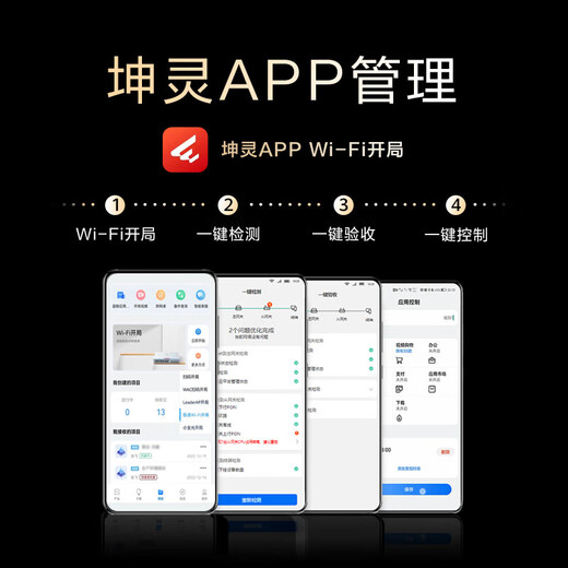 Huawei (HUAWEI) Kunling panel wireless AP whole house WiFi set enterprise-grade AC+AP dual-band 3000M router POE network cable power supply IPTV Kunling APP management distributed 8-port AC router + 2 ceiling + 2 panel AP three rooms and one living room
