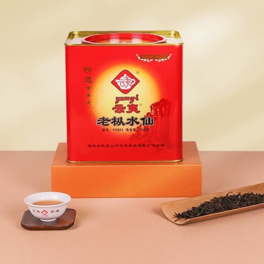 云夷老枞水仙YY831武夷岩茶500克铁罐装闽北足焙火乌龙茶茶叶 500g