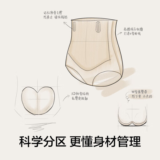 There is a tree tummy control pants, strong tummy control, tummy control, high waist butt lift panties, women's buttocks postpartum shaping waist pants, skin color XL