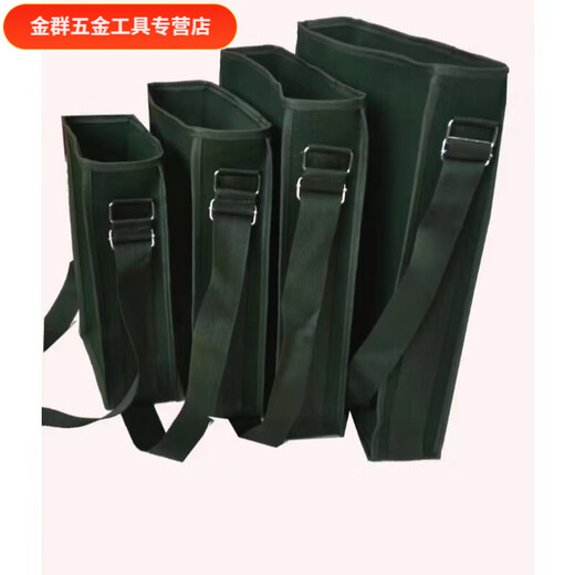 An Junsheng thickened bucket bag wear-resistant large capacity universal green crossbody single shoulder construction site universal shoulder tool bag medium length 30 width 10 height 40