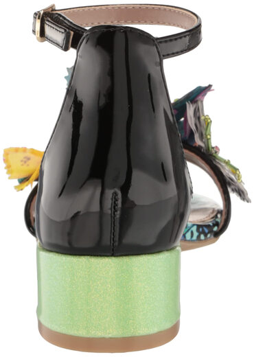 Betsey johnson unisex children's shoes Pippy high-heeled sandals black multi-color 5 older children