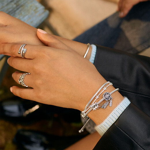 Pandora Pandora Shine sky shooting star necklace 368515C01 couple design gift 50 cm