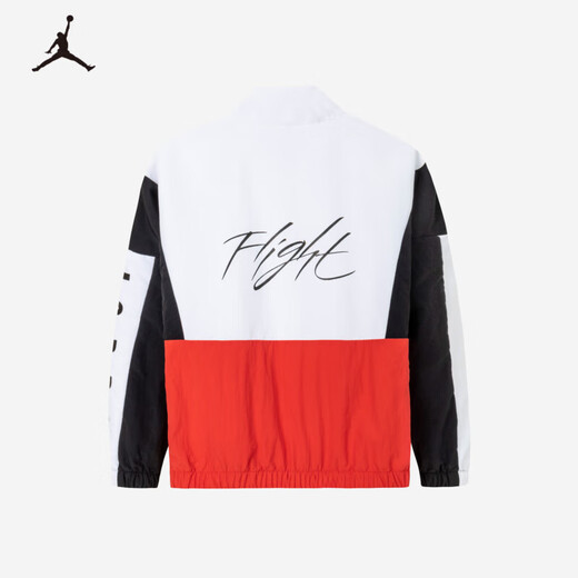 Jordan Nike AJ Children's Clothing Boys Spring and Autumn Contrast Color Nike Children's Jacket Jacket Windproof Top Chili Red