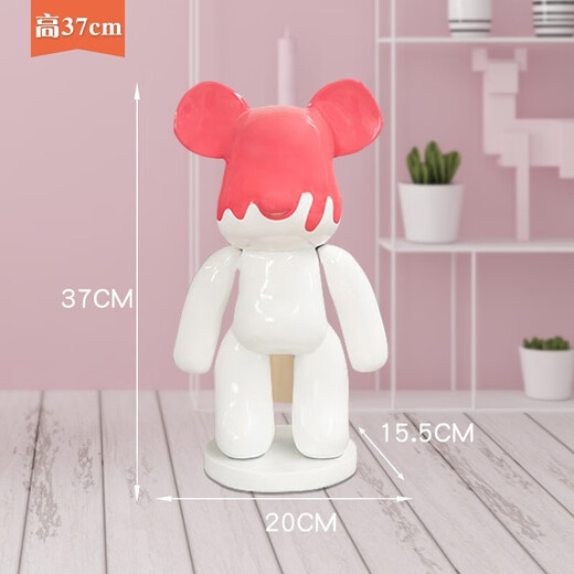 Juyanghui internet celebrity violent bear large ornament living room floor-standing piggy bank large cartoon doll shop hairdresser bar sculpture bubble color (door-to-door delivery) height 1.63m