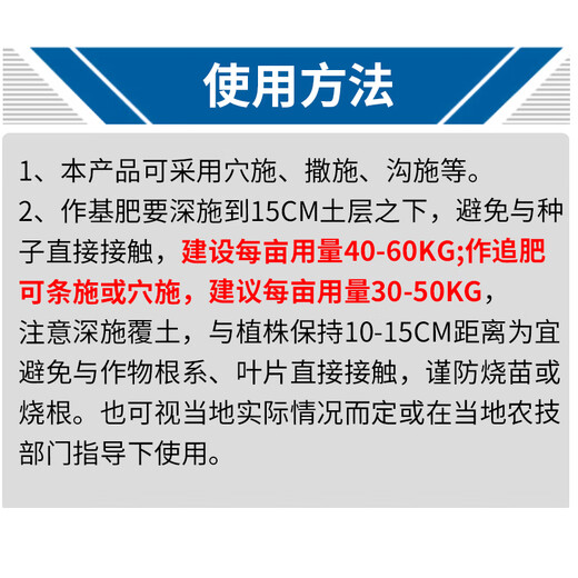 Lima general compound fertilizer nitrogen, phosphorus and potassium 15-15-15 chlorine-based rice wheat corn potassium sulfate balanced fertilizer 6Jin Jin equal to 0.5kg/bag