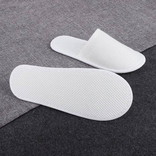 Huibangshou Disposable Slippers Home Hospitality Hotel Travel Portable Men's and Women's Thickened EPE Anti-Slip Slippers One Size Pack 10 Pairs