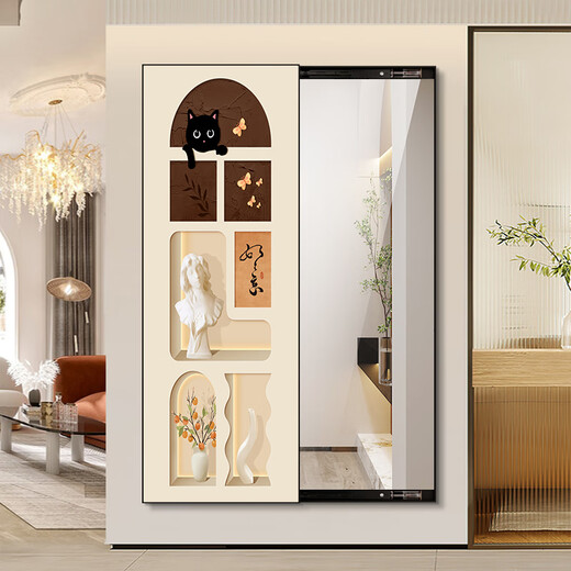 Daihuo Cheese Vêtements moléculaires miroir cachés Push Put Travels Miroir Chat Cat Contact Miroir Miroir pleine longueur PEINTURE DÉCORATE