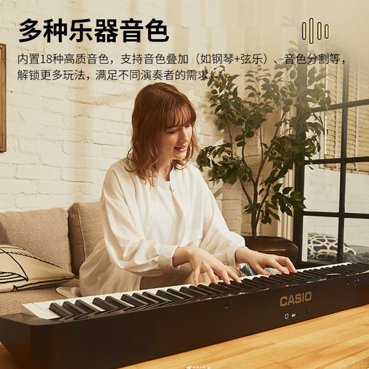 CASIO electric piano PXS1100 black smart touch screen 88-key heavy hammer professional grading stand-alone + portable X stand model