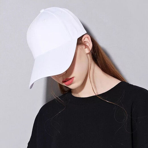 Hat Yijin Hat Unisex Couple Outdoor Baseball Cap Men's Summer Breathable Peaked Cap Trendy Fashion Sun Protection Hat Pure Black (Adjustable)