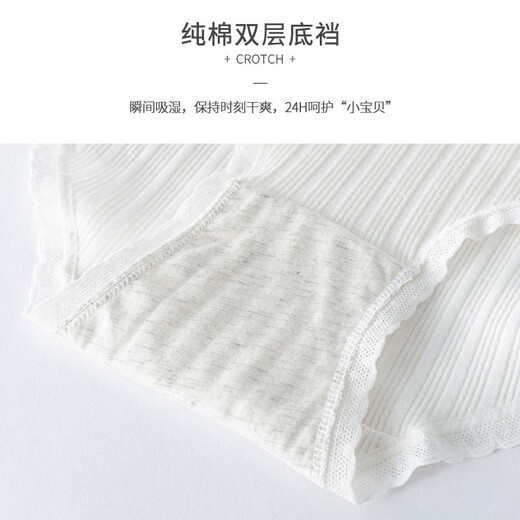 小猪彼特女童纯棉内裤不夹屁股初中学生三角裤女大童儿童短裤女孩宝宝 11155紫色 4条 160 cm 身高150-160cm 78-90斤