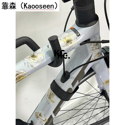 靠森（Kaooseen）自行车贴纸涂装印花改色山地车公路车架个性diy拼贴装饰防水车贴 黑夜玫瑰【20张装】