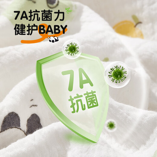 
Encore New Baby 7A Antibacterial Cotton Zou Bu Bath Towel Newborn Water-absorbing Quick-drying Bath Gauze Cover Blanket Cute Panda 100cm