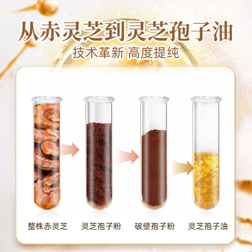 内廷上用正宗蓝帽合辉牌灵芝孢子油软胶囊破壁孢子粉提取长白山增强 蓝帽合辉牌灵芝孢子油软胶60粒